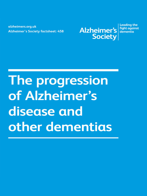 Title details for Alzheimer's Society factsheet 458 by Alzheimer's Society - Available